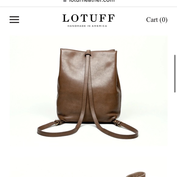 Lotuff Leather Sling Backpack in Clay - Picture 3 of 10